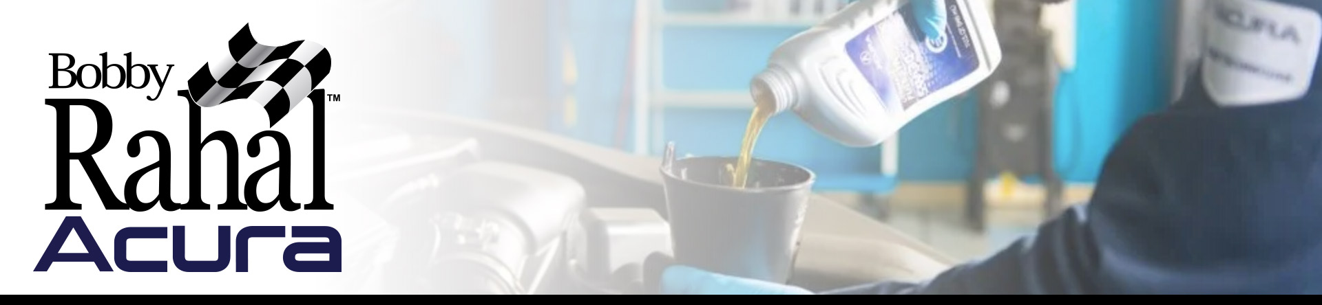 Acura Oil Change Stock Photo