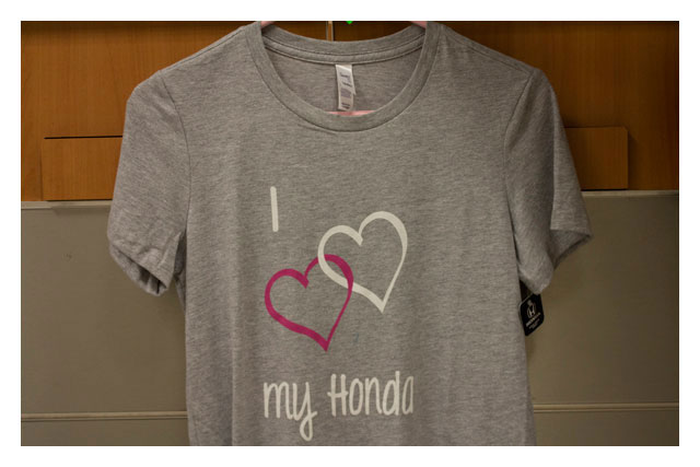 Ladies - I love my Honda - Heather Gray