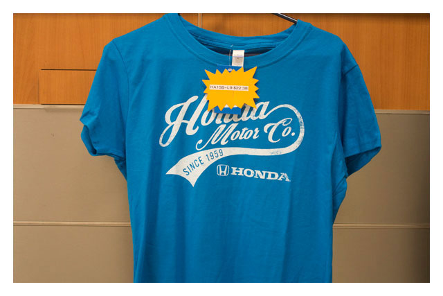 LAdies Honda Motor Co T-Shirt in Royal Blue